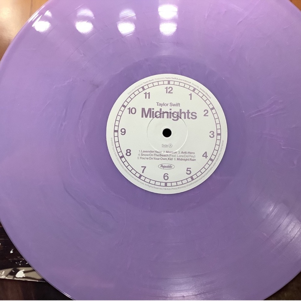 Taylor Swift Lavender Vinyl Record